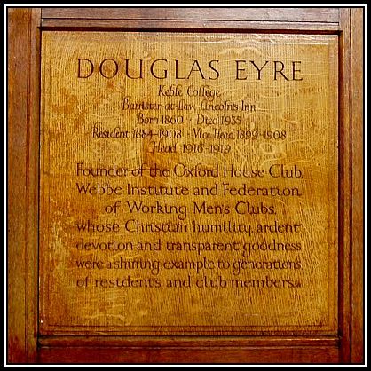douglas eyre founder of Oxford House 2