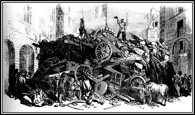 Barricade in Rue St. Martin, Februrary Days of 1848
