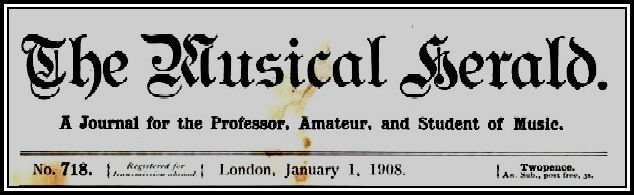 The Musical Herald Jan. 1, 1908