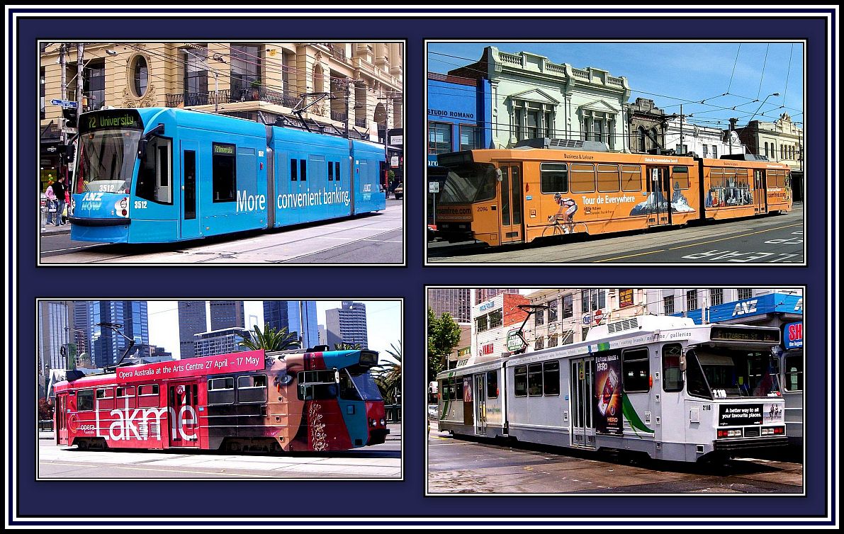 Melbourne Trams Collage 1