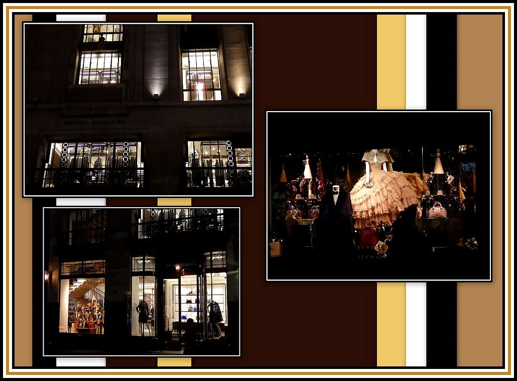 Window Displays by Night Collage