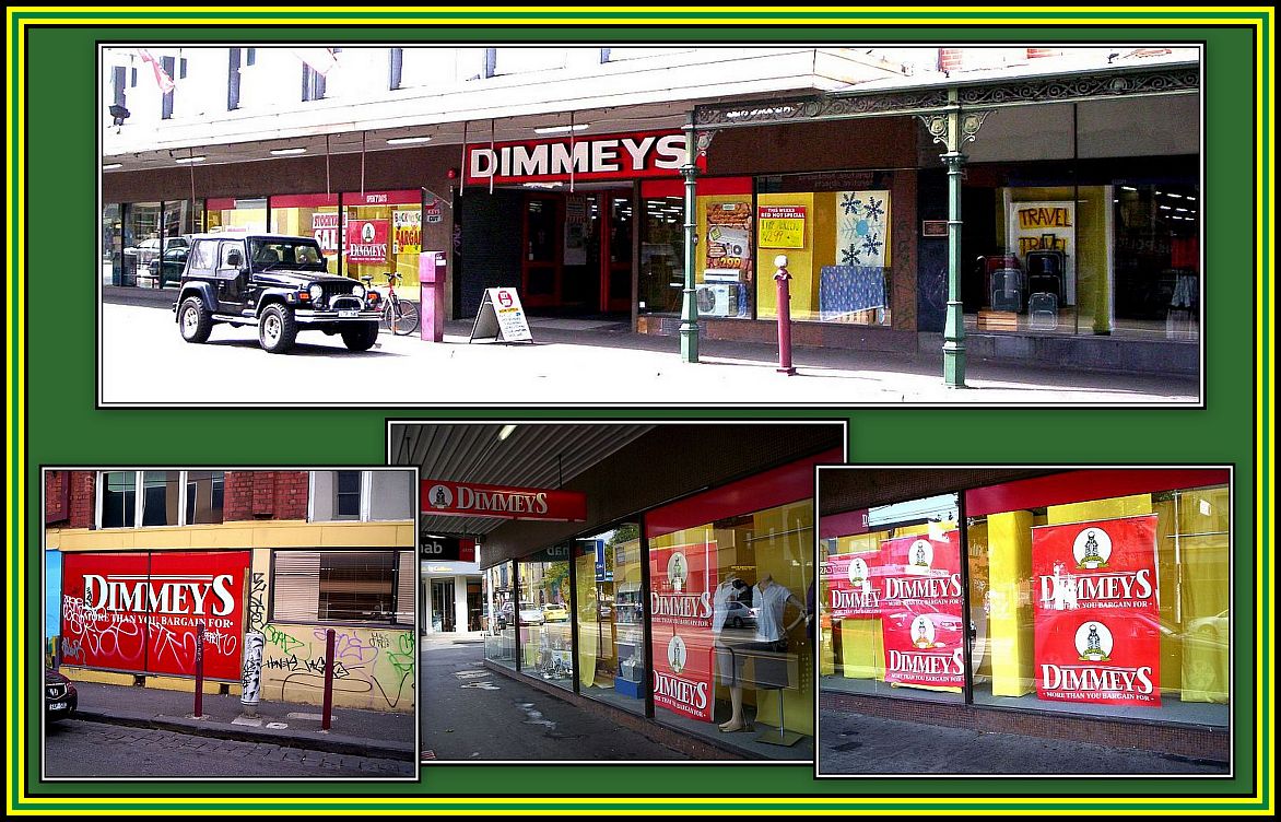 Dimmey's New Display Windows Collage 2